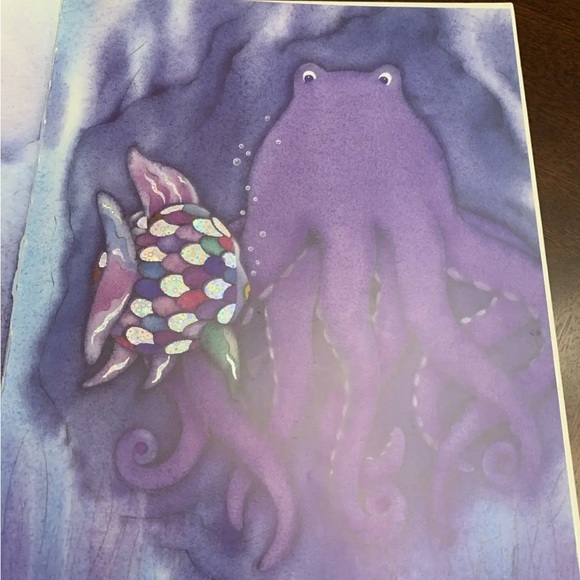 4 Hardcover Picture Books Marcus Pfister Rainbow Fish Whale Milo Stone Island - Picture 10 of 10